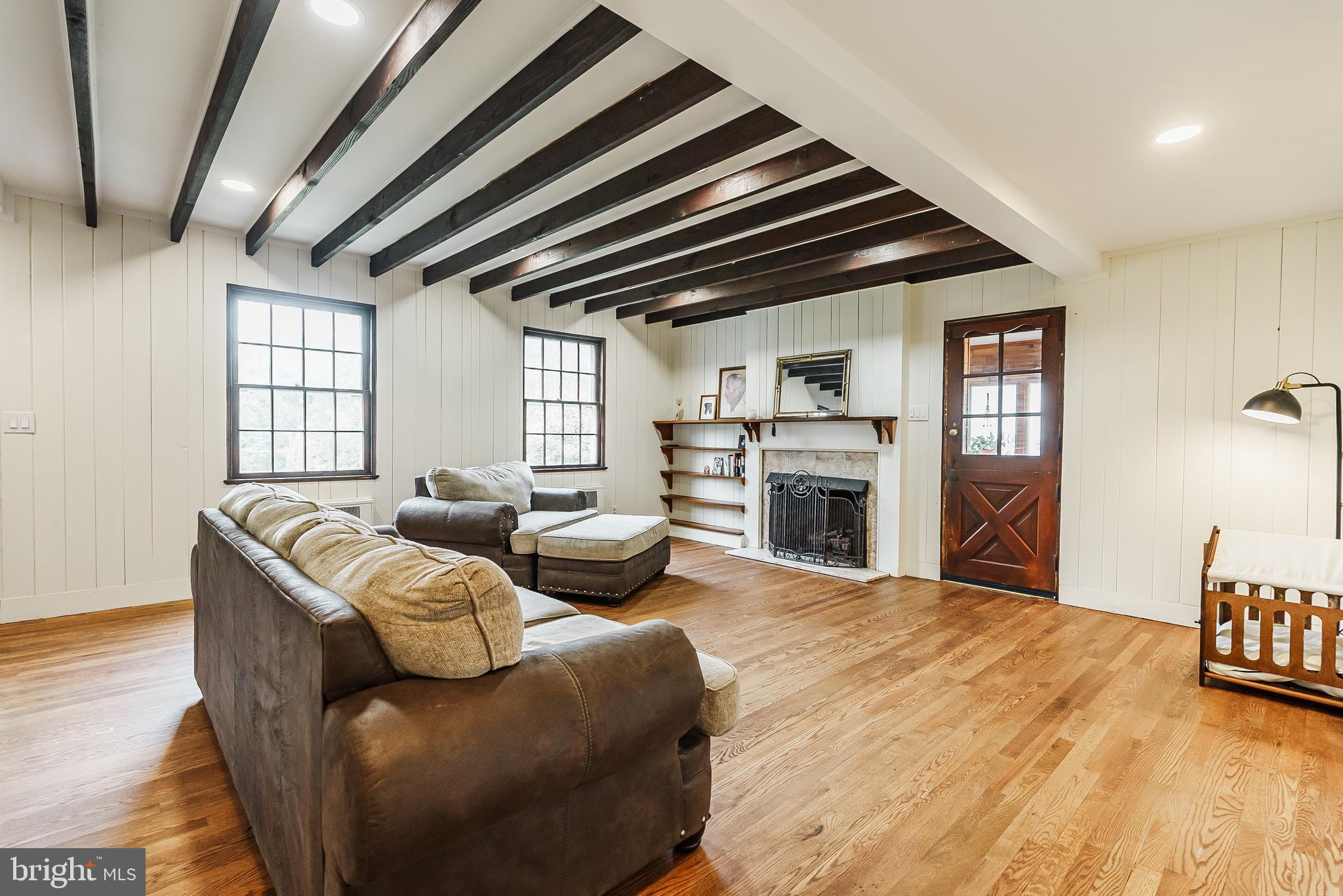 138 Summit Avenue Langhorne, PA 19047 - Photo 7 of 17 a living room with furniture and a fireplace