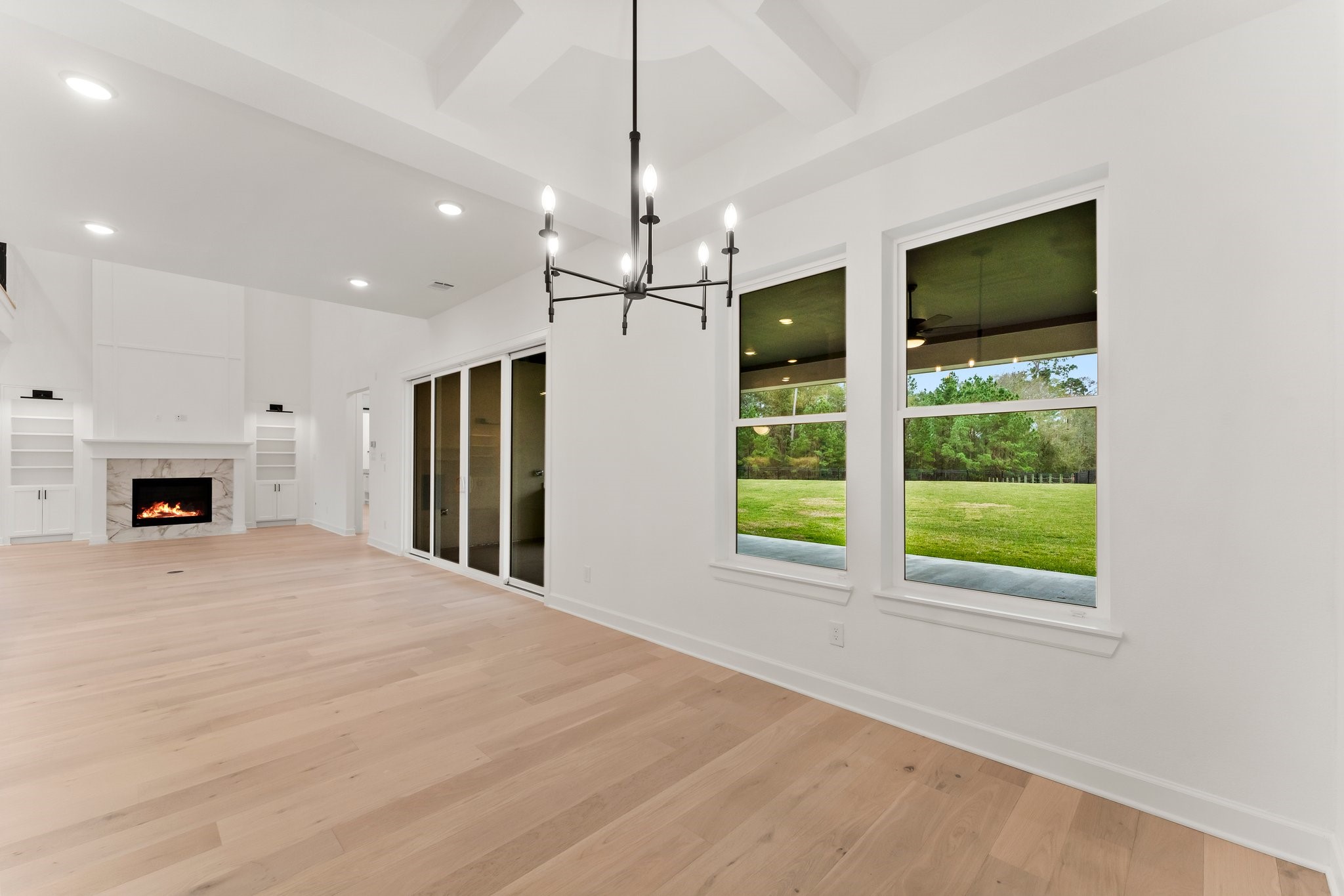 7315 Julie Pond Lane Spring, TX 77389 - Photo 15 of 48 a view of an empty room with window and fire place