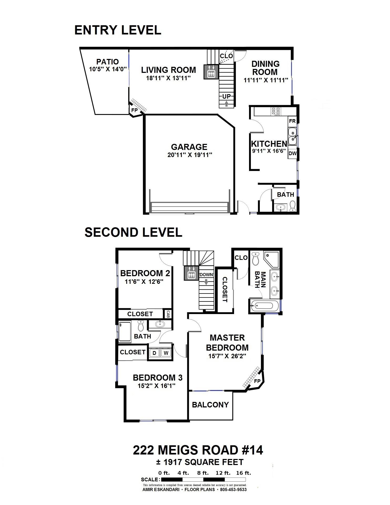 222 Meigs Road, Unit 14 Santa Barbara, CA 93109 - Photo 17 of 17 Floor Plan