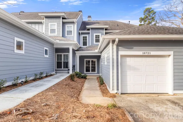 a view of a house with a outdoor space
