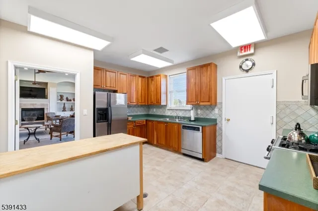 a view of a golf course with a lake