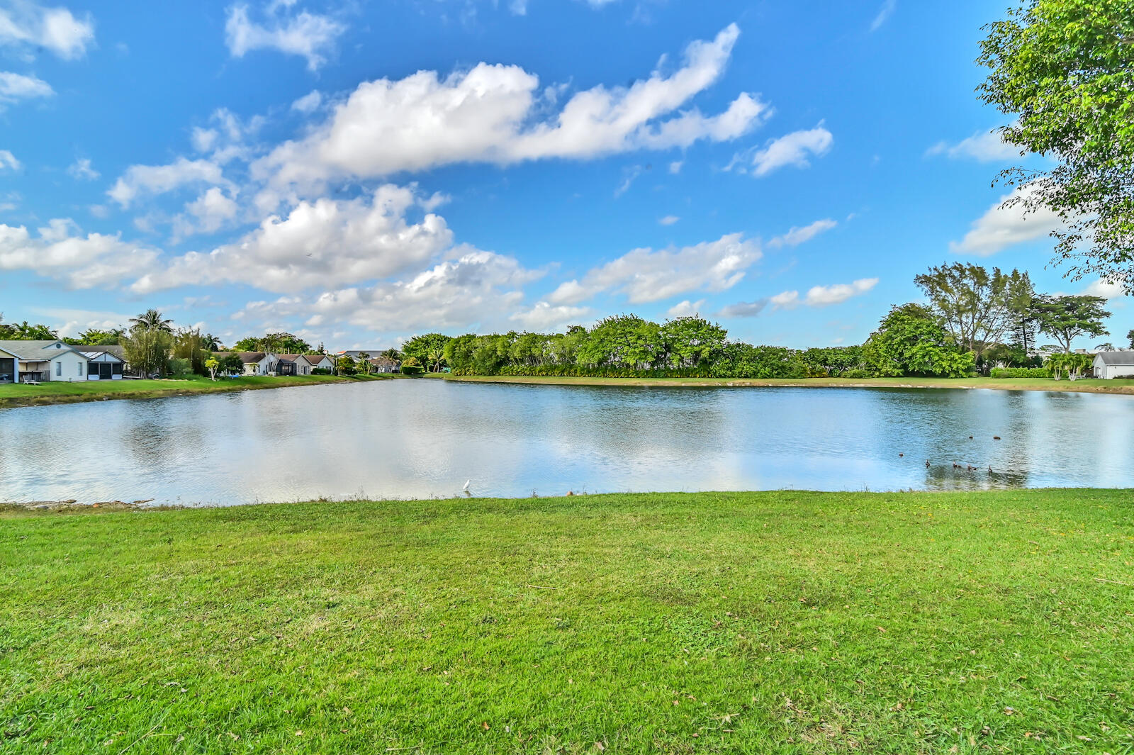 9075 Pine Springs Drive Boca Raton, FL 33428 - Photo 6 of 7 a view of a lake with houses in the back