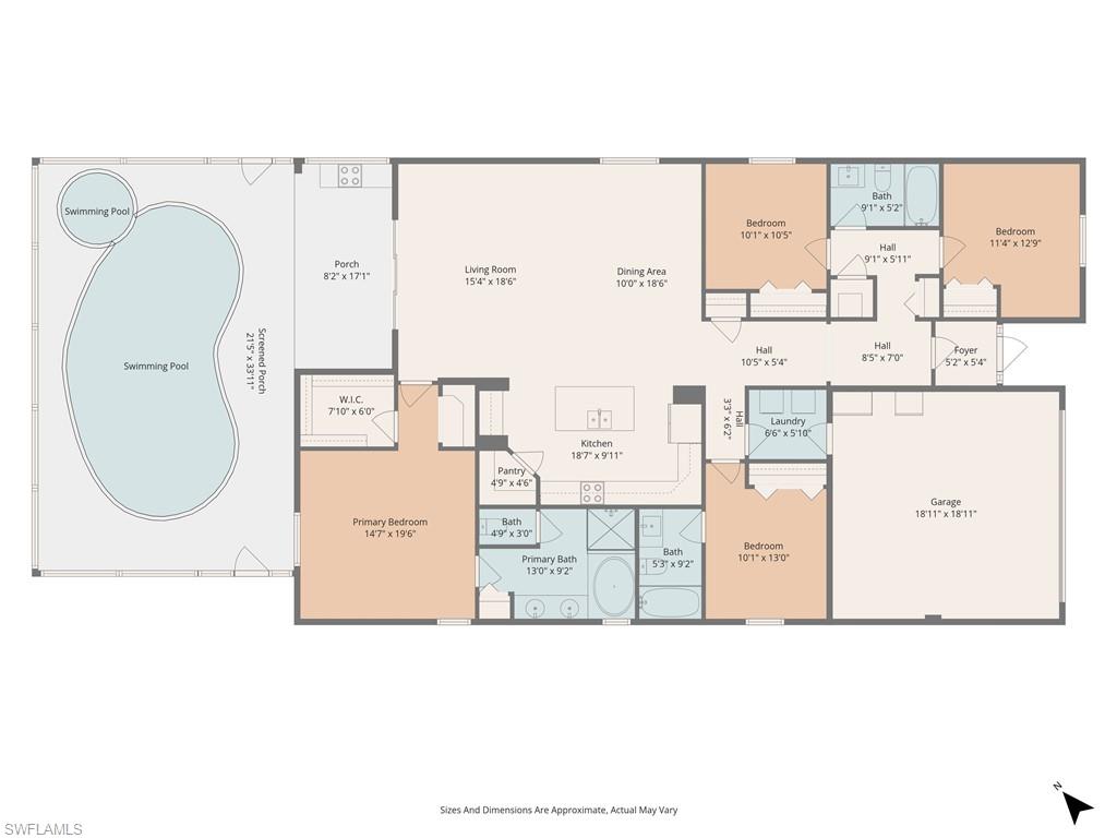3147 Walnut Grove Lane Alva, FL 33920 - Photo 50 of 50 View of home floor plan