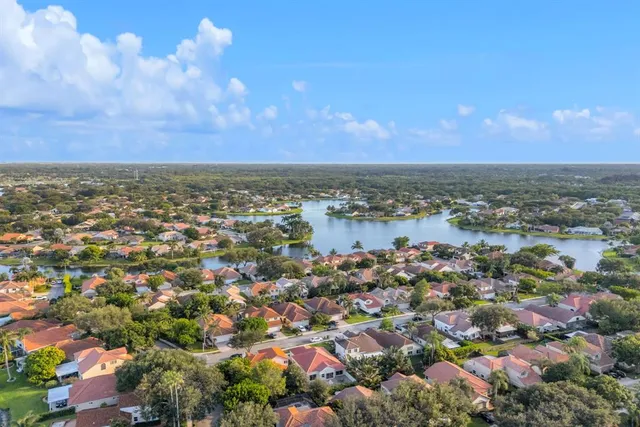 an aerial view of a city