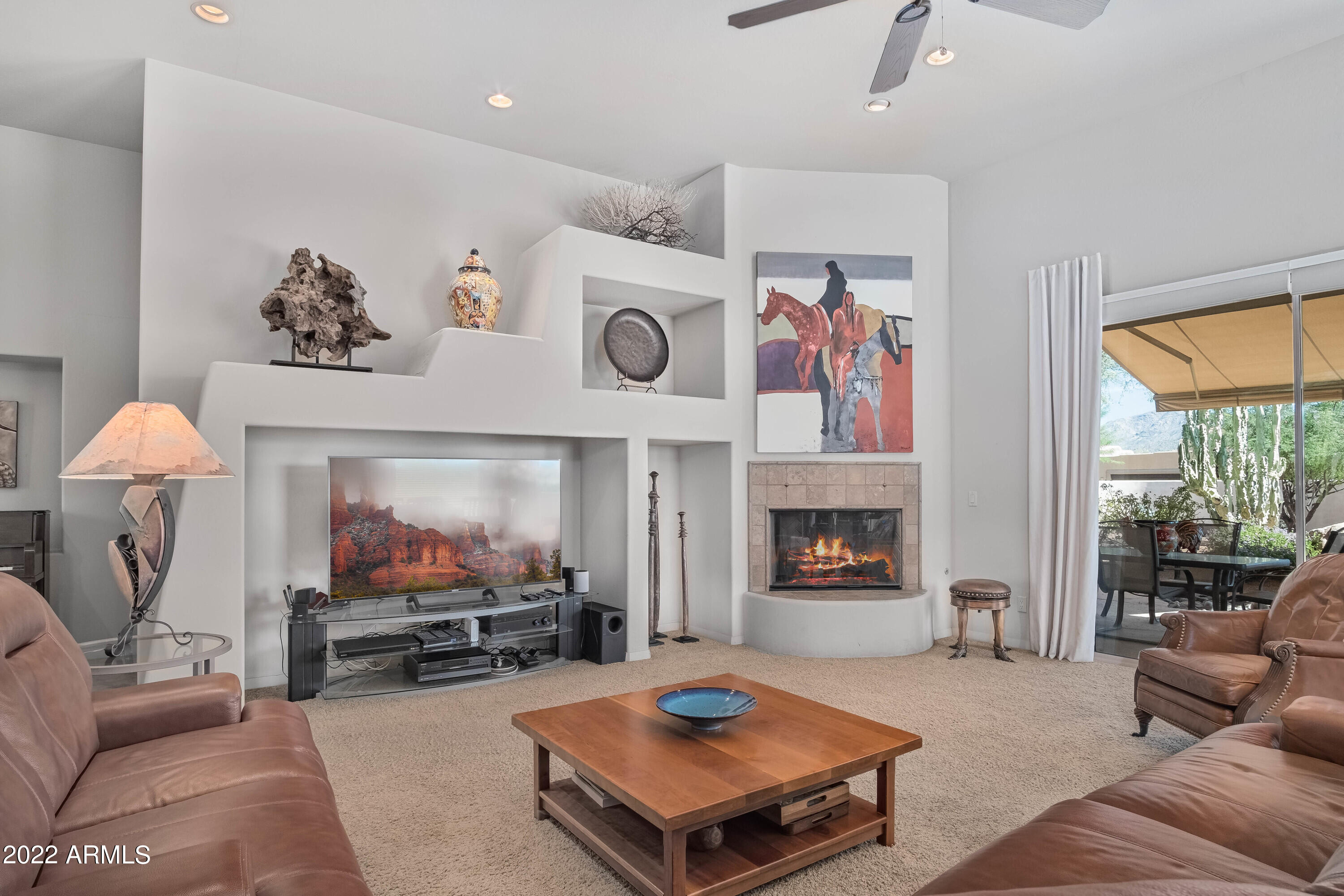 27925 North Walnut Creek Road Rio Verde, AZ 85263 - Photo 6 of 39 Gas fireplace