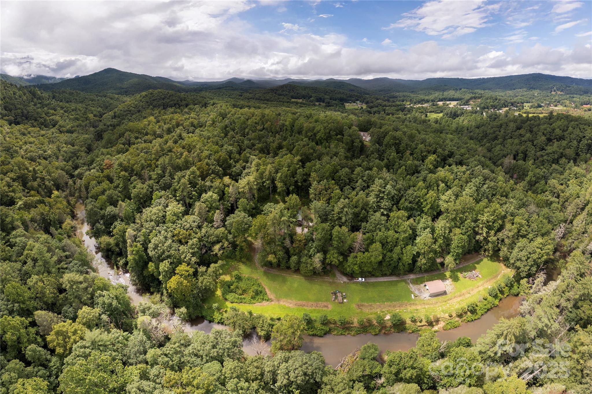 458 Rio Verde Drive Zirconia, NC 28790 - Photo 29 of 34 a view of a mountain with mountains in the background