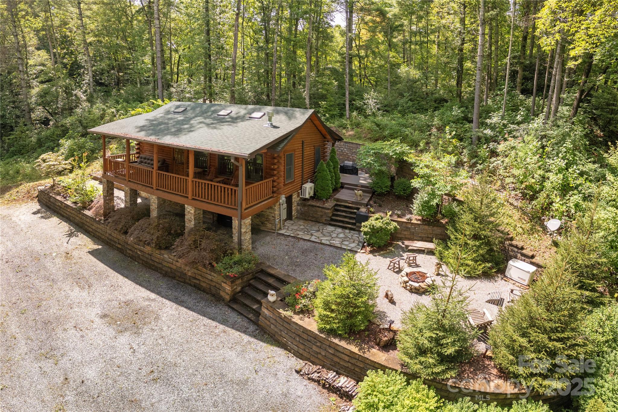 458 Rio Verde Drive Zirconia, NC 28790 - Photo 3 of 34 a view of a house with a yard and large trees