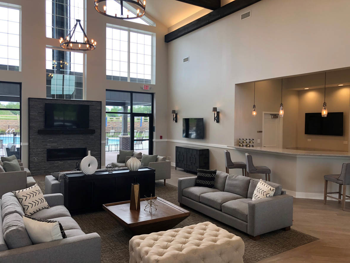 283 Ridley Street North Aurora, IL 60542 - Photo 18 of 40 a living room with furniture fireplace and a flat screen tv