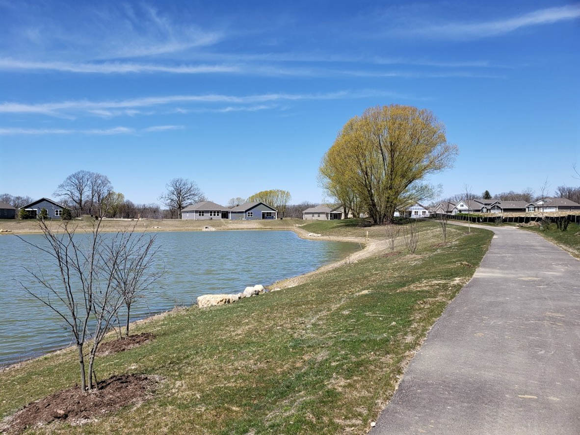 283 Ridley Street North Aurora, IL 60542 - Photo 29 of 40 a view of a lake from a balcony