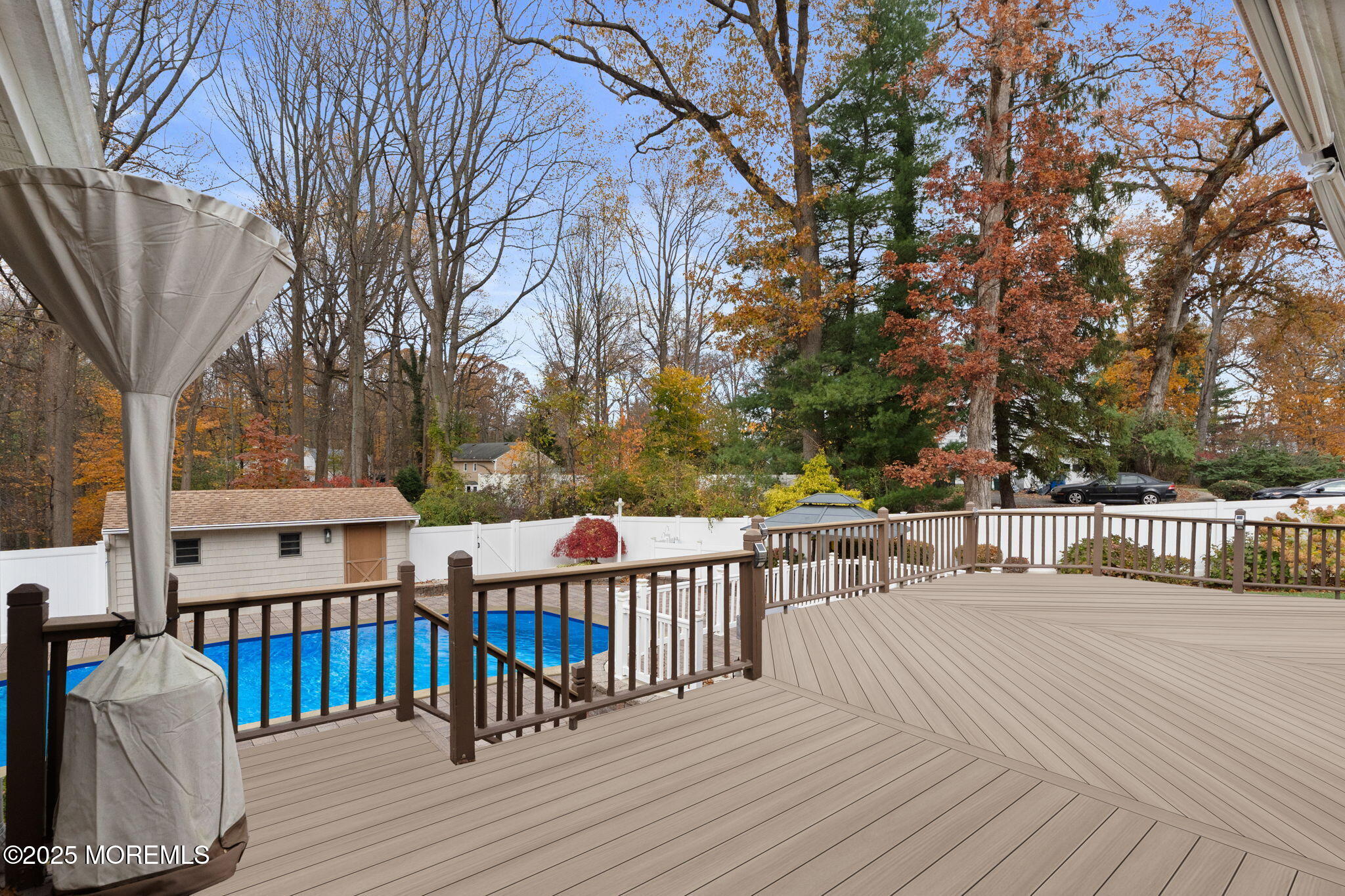 93 Wallace Road Middletown, NJ 07748 - Photo 37 of 47 a view of balcony with deck and outdoor seating