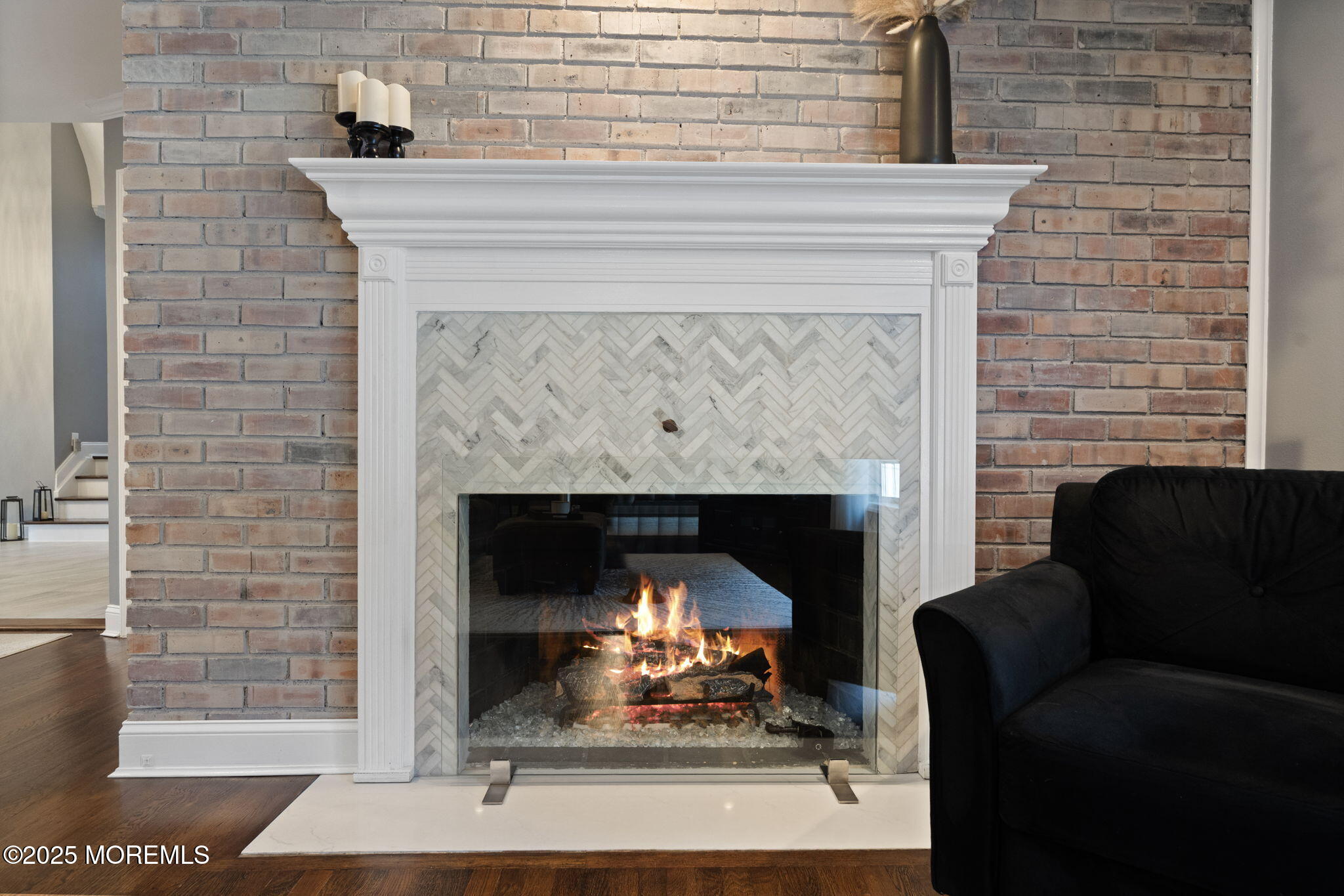 93 Wallace Road Middletown, NJ 07748 - Photo 6 of 47 a living room with furniture and a fireplace