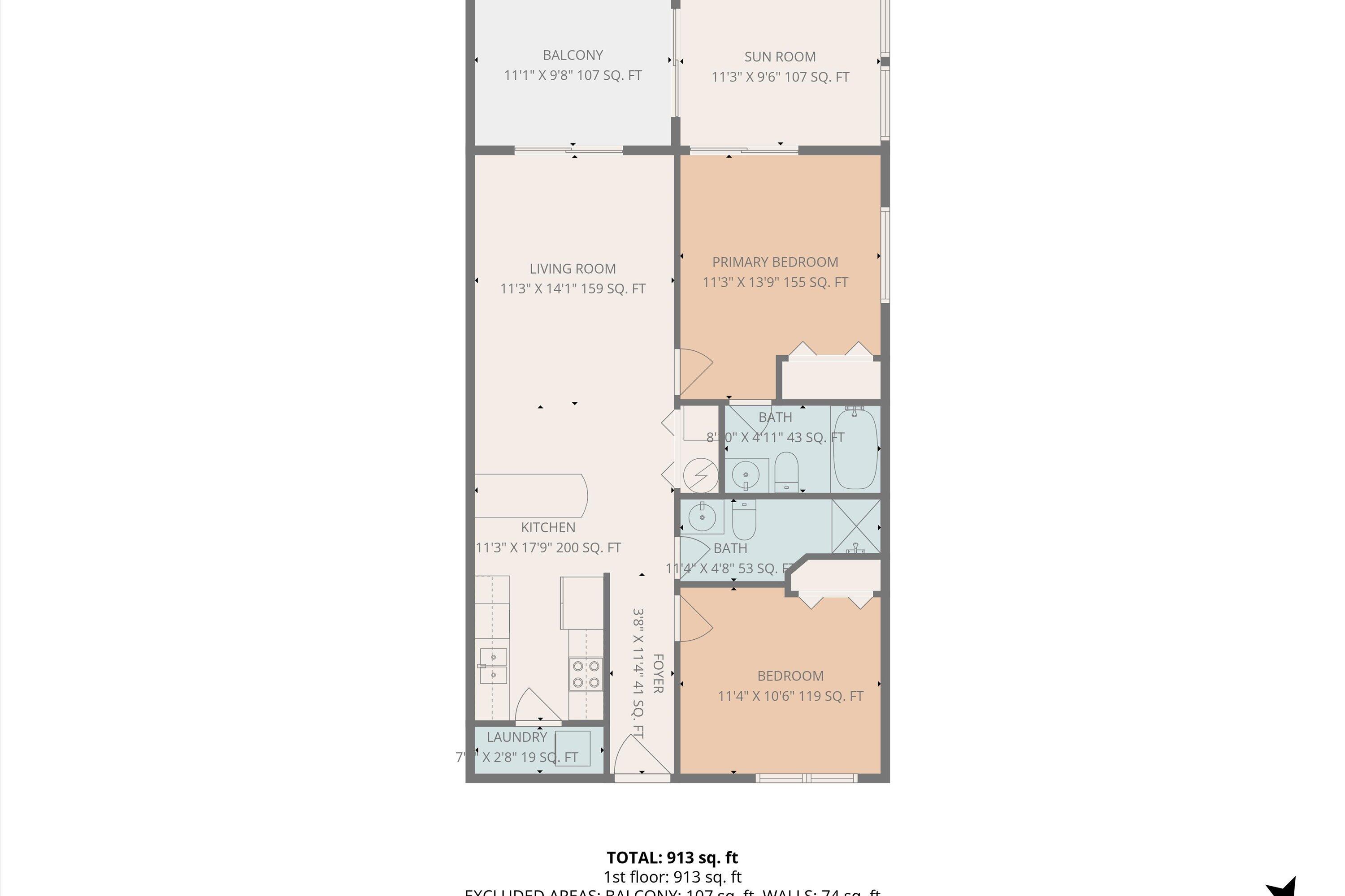 620 Monte Vista Road, Unit 605 Union Hall, VA 24176 - Photo 41 of 41 41-Floor Plan
