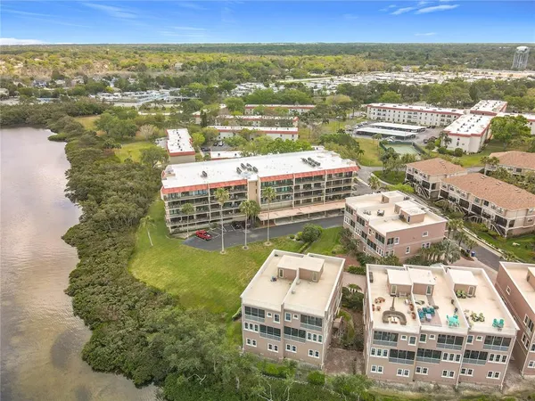 an aerial view of residential building with outdoor space