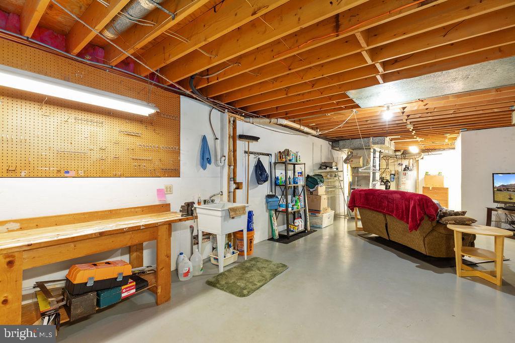 19691 Airmont Road Round Hill, VA 20141 - Photo 41 of 74 Large Unfinished LL With Work Bench