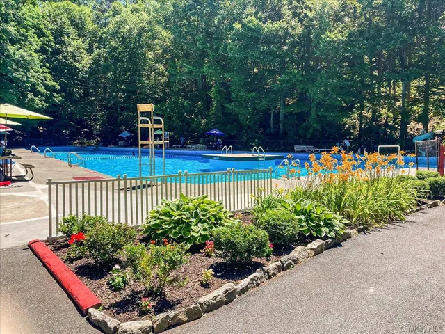 a view of a garden with flowers