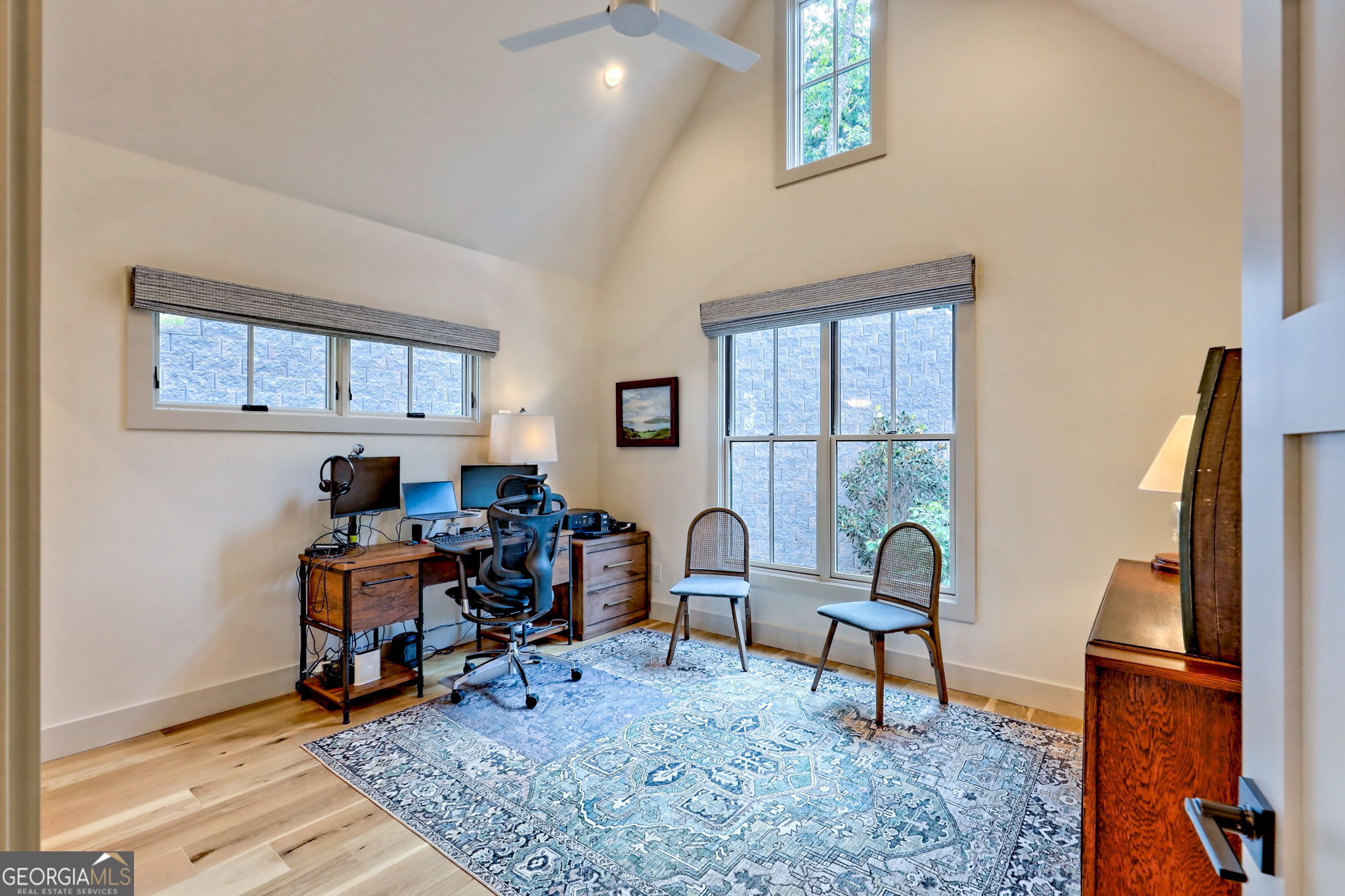 1095 Rabun Bluffs Drive Lakemont, GA 30552 - Photo 34 of 57 a view of a workspace with furniture and a window