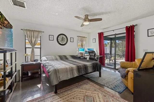 a bed room with a bed