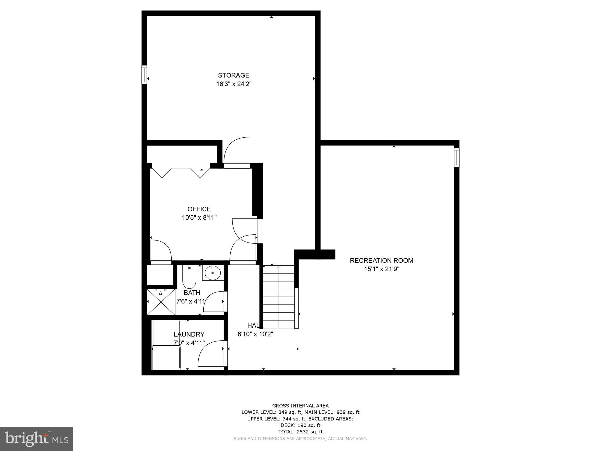 11684 Stockbridge Lane Reston, VA 20194 - Photo 36 of 39 Basement Layout