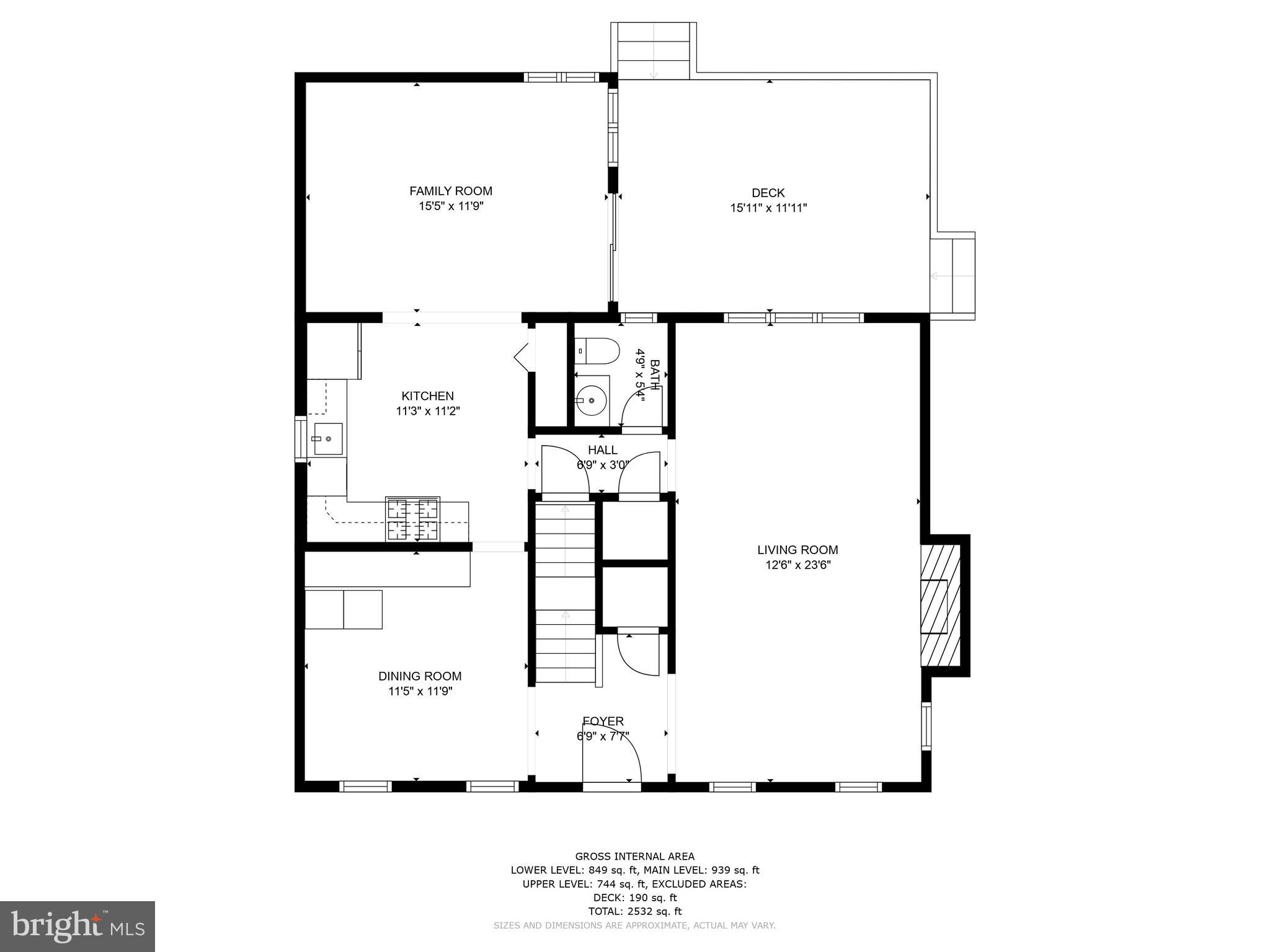 11684 Stockbridge Lane Reston, VA 20194 - Photo 37 of 39 Main Floor Layout