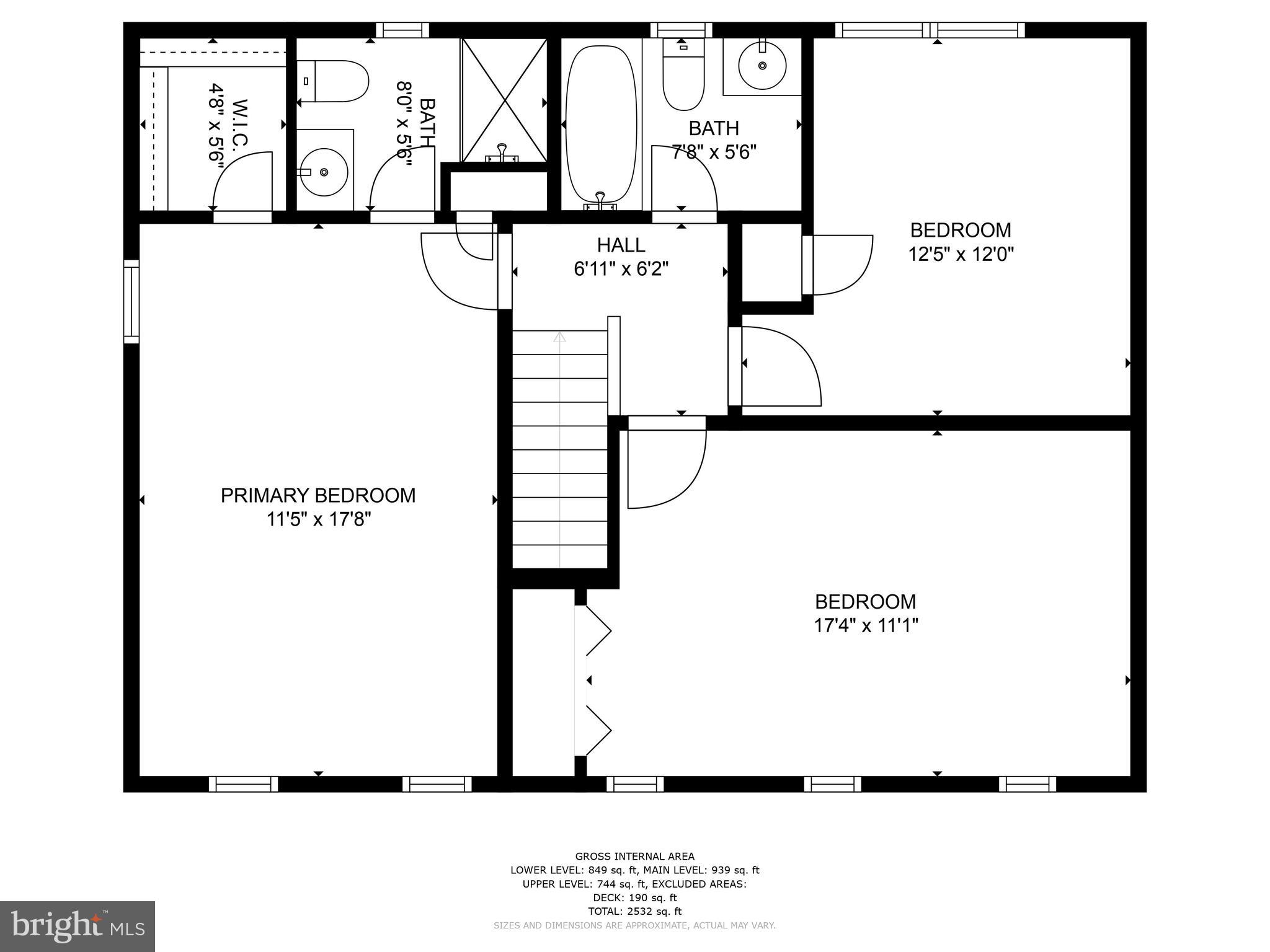 11684 Stockbridge Lane Reston, VA 20194 - Photo 38 of 39 Upper Level Layout