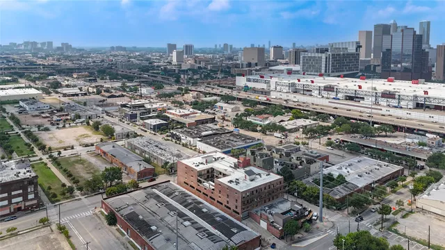 an aerial view of a city
