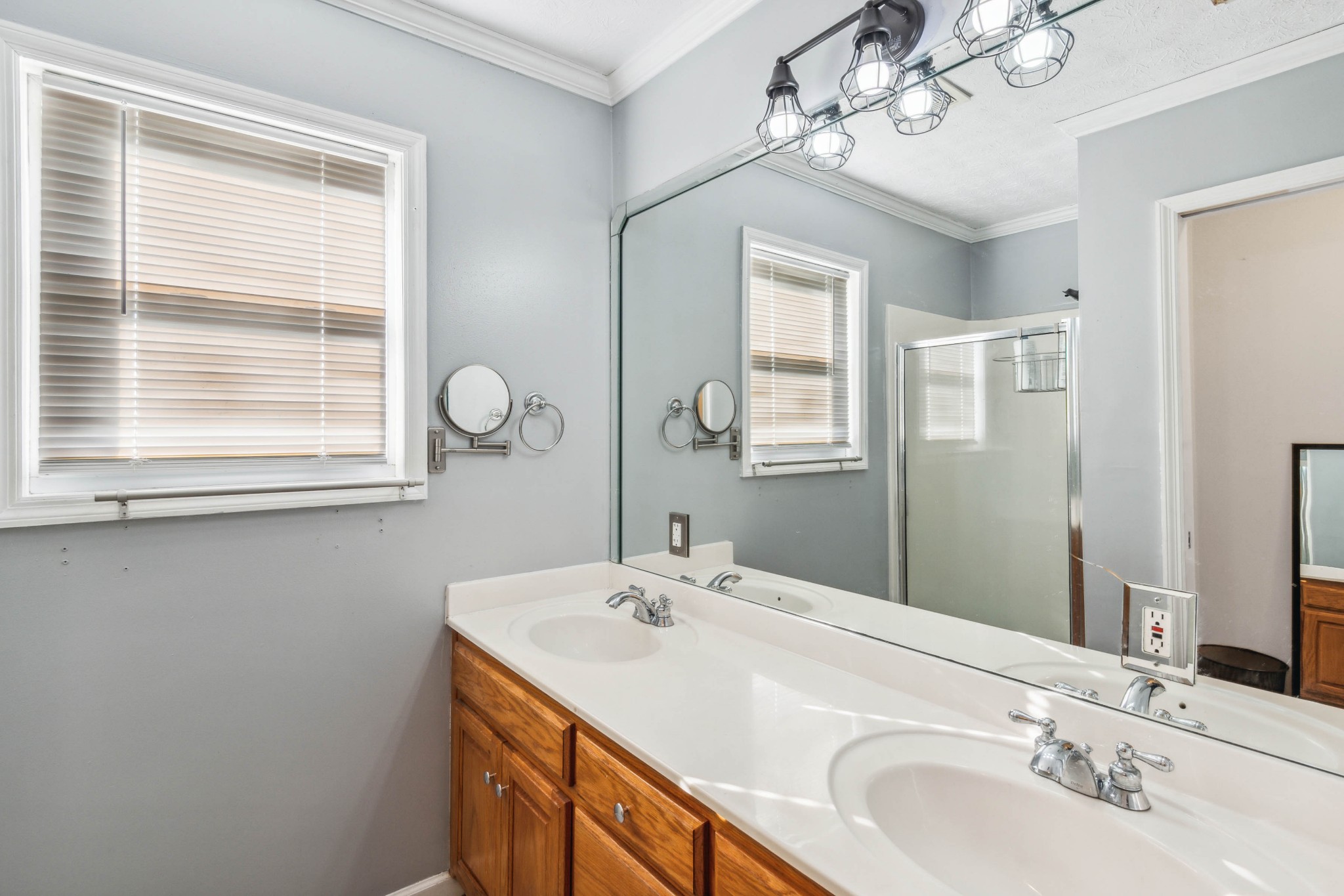 170 T G T Road Portland, TN 37148 - Photo 19 of 37 a bathroom with a sink a vanity and a mirror