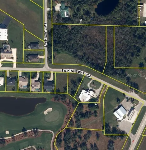 a view of a lake with houses