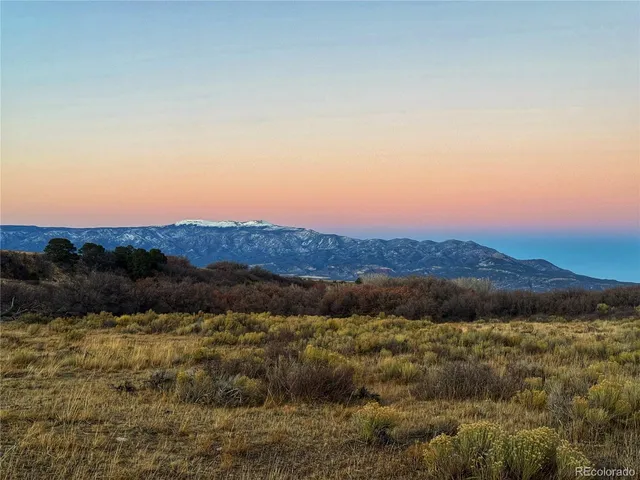 a view of an outdoor space with mountain view