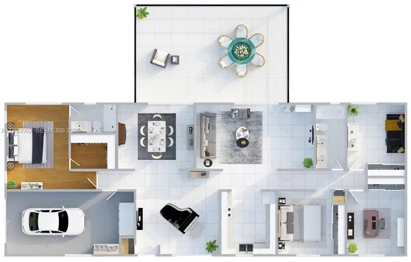 view of hall way with furniture