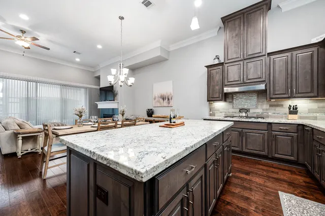 a view of a balcony with furniture