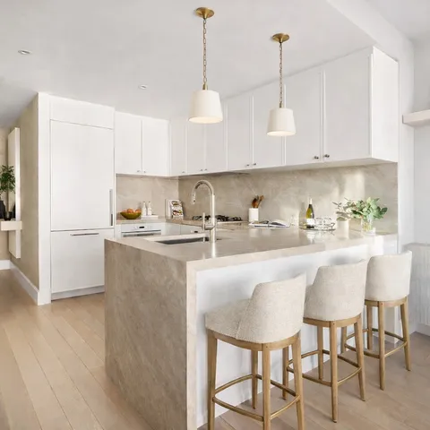 a bathroom with a window