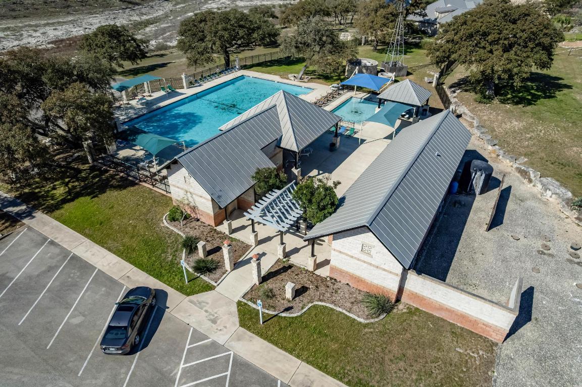1281 Mystic Parkway Spring Branch, TX 78070 - Photo 19 of 20 an aerial view of house with pool