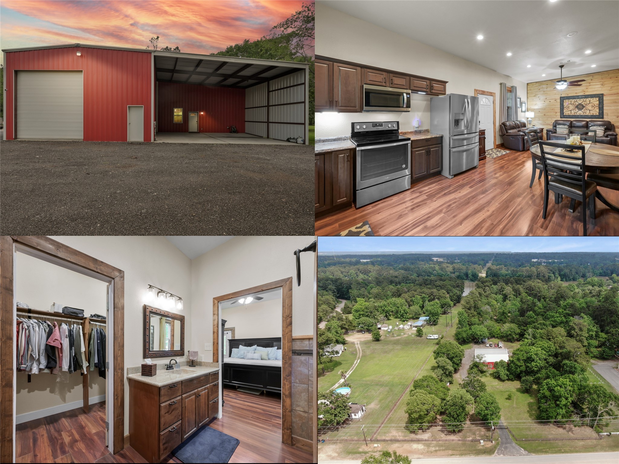 a kitchen with stainless steel appliances kitchen island granite countertop a stove a sink and a refrigerator