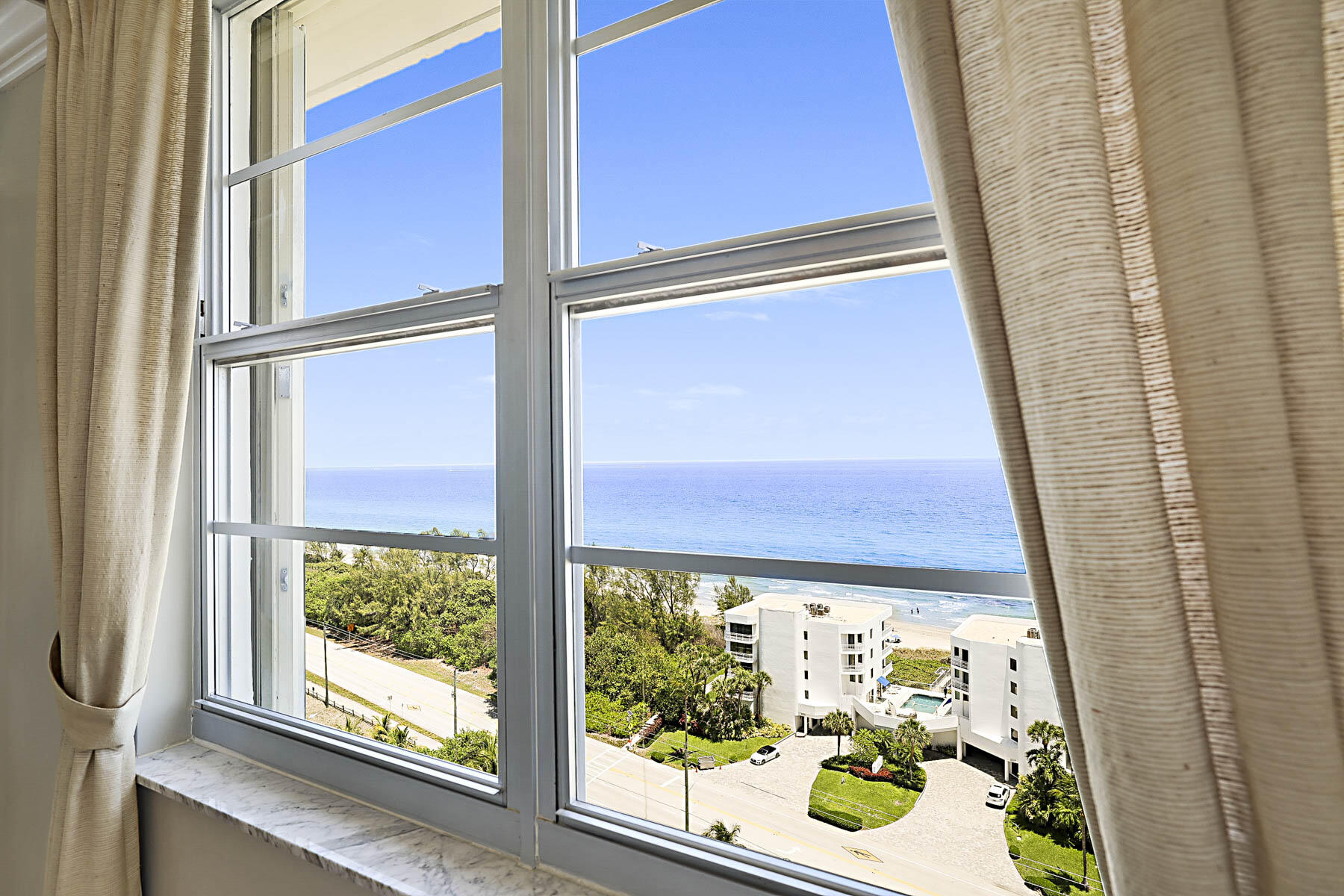 2121 North Ocean Boulevard, Unit 1707E Boca Raton, FL 33431 - Photo 20 of 61 WATER VIEWS FROM PRIMARY BEDROOM