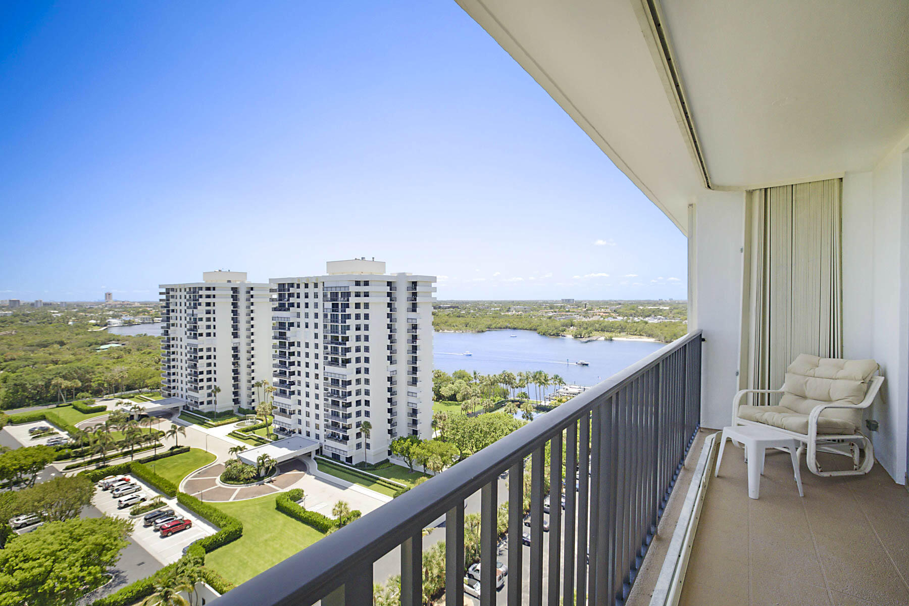 2121 North Ocean Boulevard, Unit 1707E Boca Raton, FL 33431 - Photo 32 of 61 BALCONY WEST VIEWS