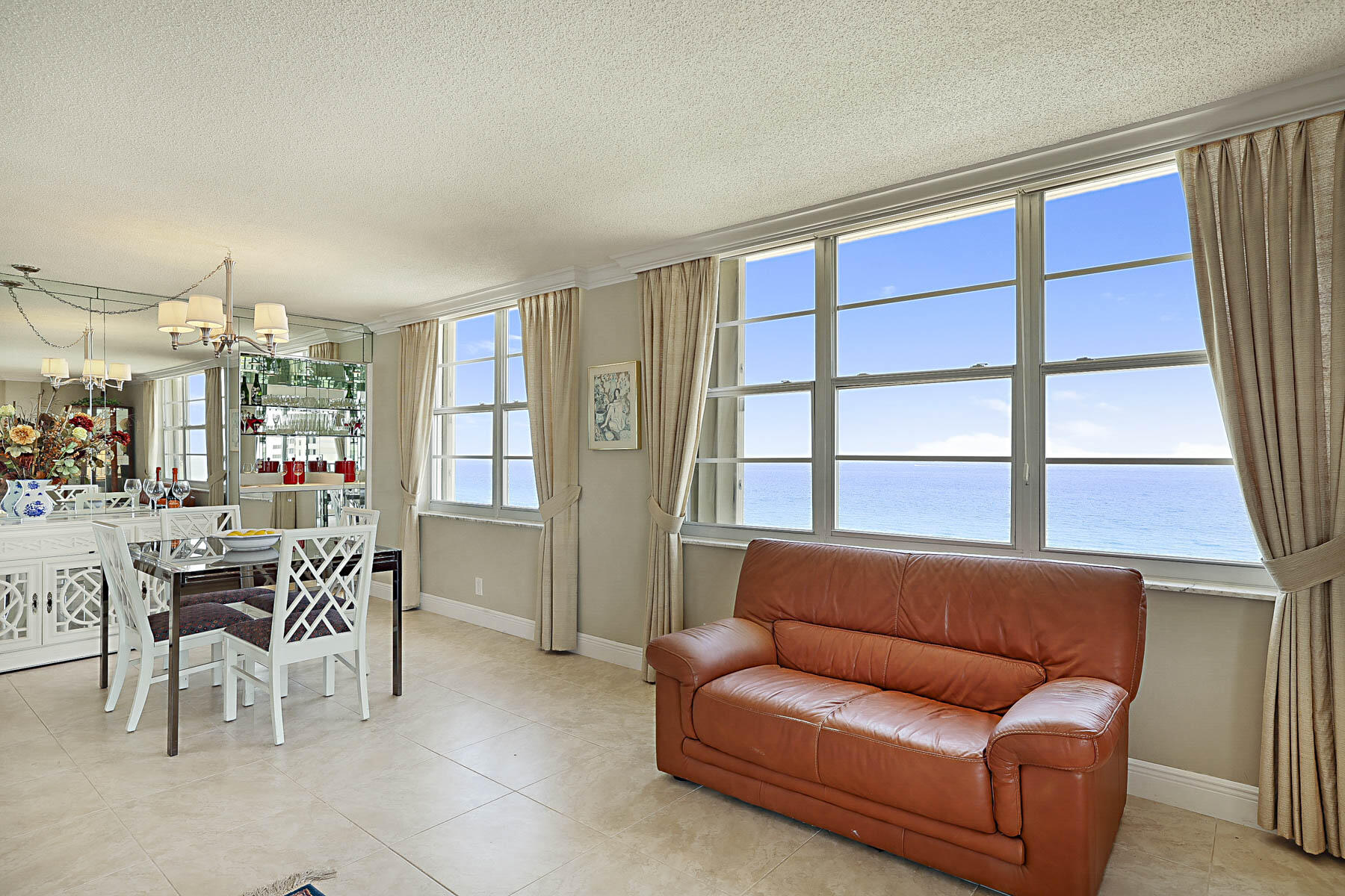 2121 North Ocean Boulevard, Unit 1707E Boca Raton, FL 33431 - Photo 5 of 61 LIVING-DINING AREA
