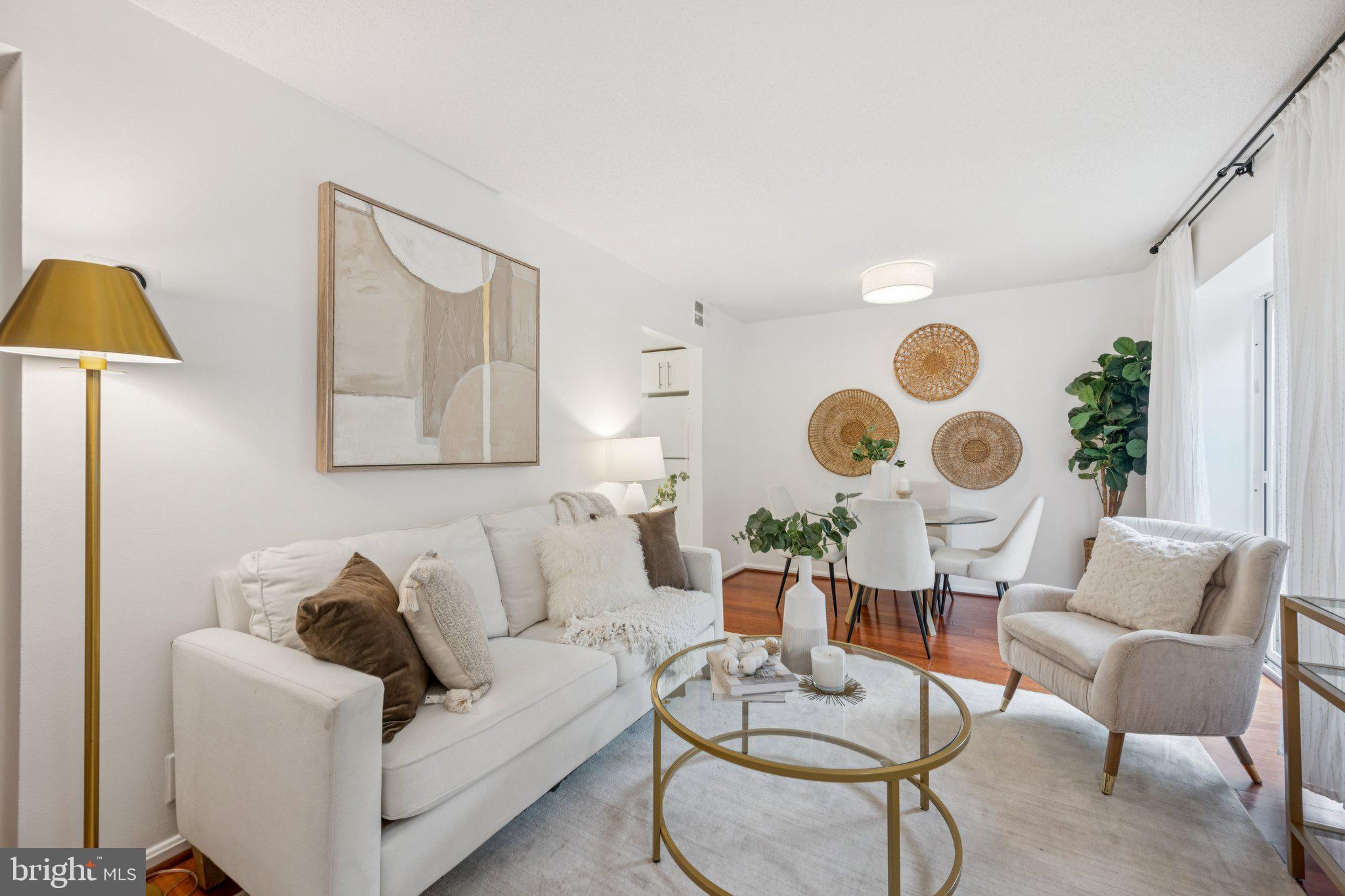 2630 Adams Mill Road Northwest, Unit 103 Washington, DC 20009 - Photo 2 of 24 a living room with furniture and a clock