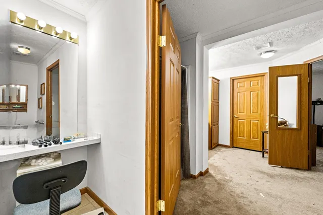 a bedroom with furniture and a couch