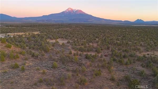 a view of an outdoor space and mountain view