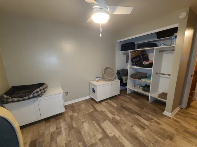 a view of walk in closet