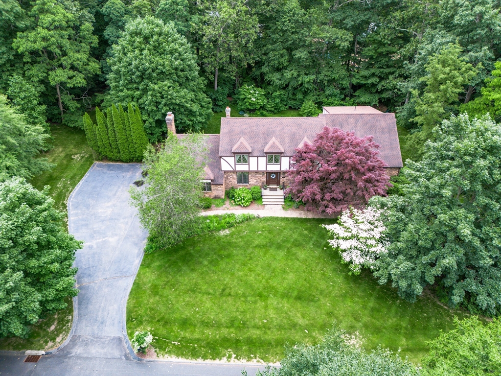 28 Hemingway Road Wilbraham, MA 01095 - Photo 3 of 42 an aerial view of a house with a yard and lake