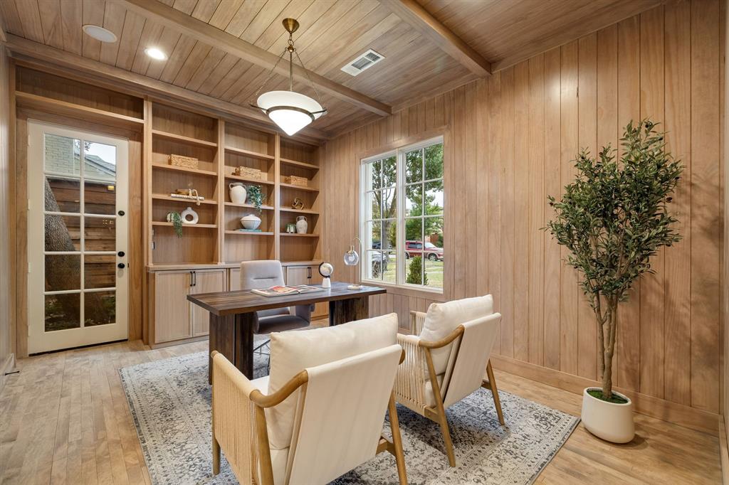 6411 Orchid Lane Dallas, TX 75230 - Photo 7 of 40 a view of a dining room with furniture window and outside view