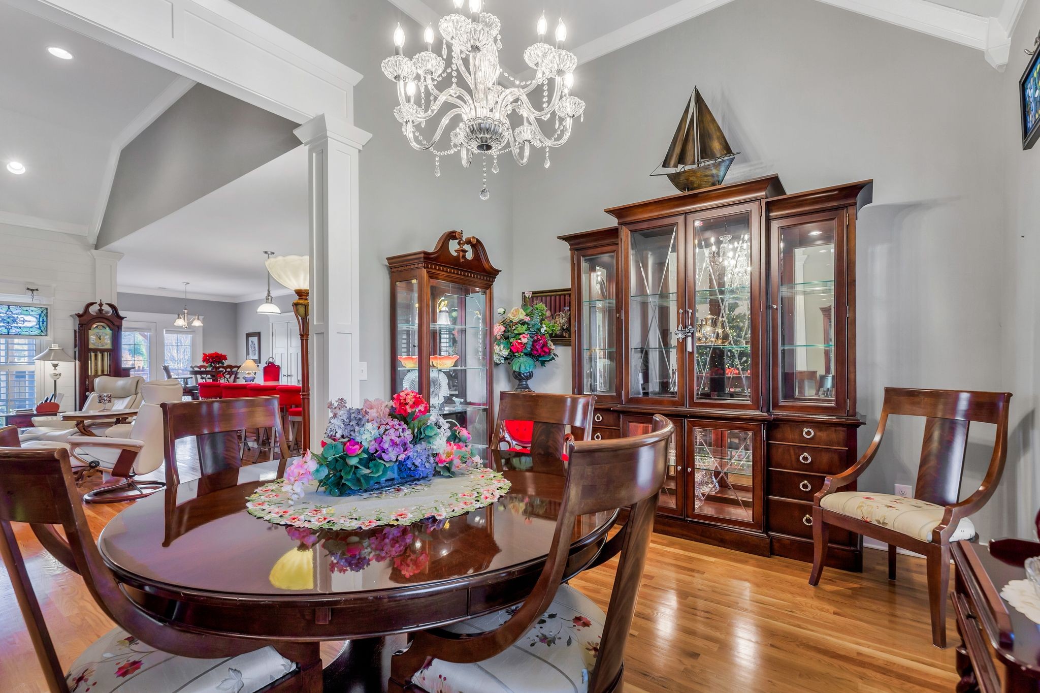 3043 Crossgate Lane Columbia, TN 38401 - Photo 8 of 45 a view of a dining room with furniture and chandelier