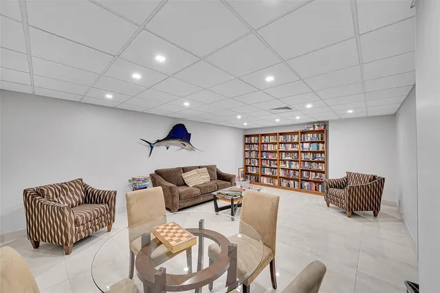 a view of a building with a yard