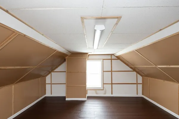 a view of a storage room