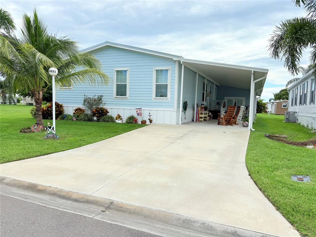 a view of a house with a patio