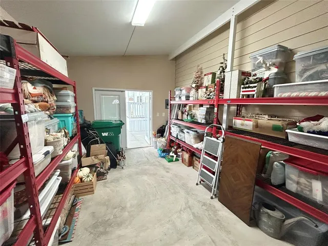 a view of storage and utility room