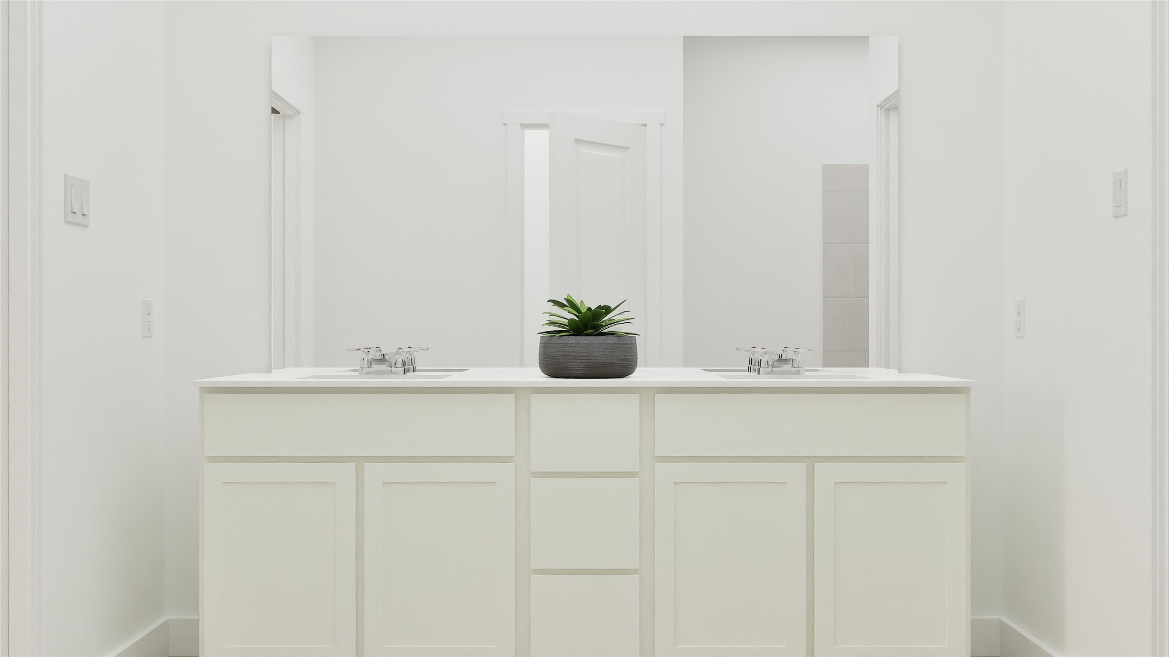 1797 Taggart Trail Bryan, TX 77807 - Photo 17 of 31 a bathroom with a sink and a potted plant