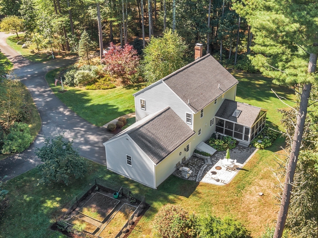 3 Brandy Hollow Littleton, MA 01460 - Photo 30 of 40 an aerial view of a house with a yard