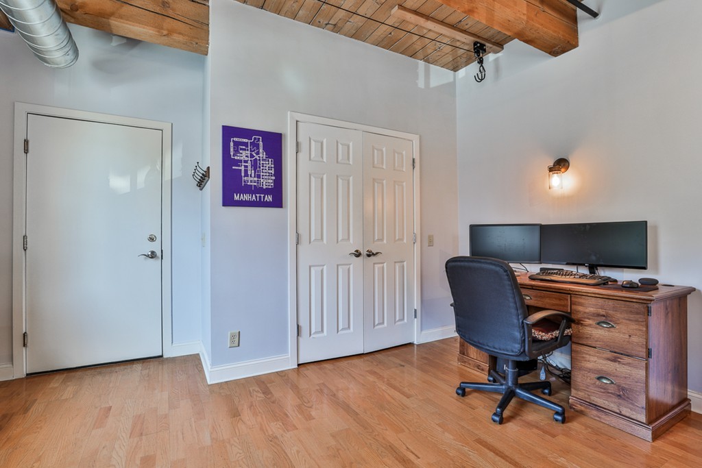 25 Cedar Street, Unit 4 Amesbury, MA 01913 - Photo 5 of 20 a view of a workspace with furniture and a window